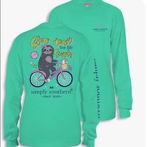 Simply Southern Women’s Long Sleeve Sloth Tee